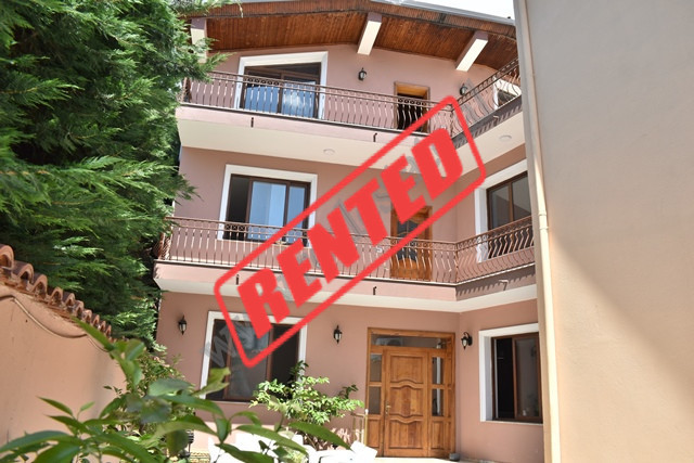 Three storey villa for rent in Mehmet Brocaj street in Tirana.
The villa offers a total surface of 